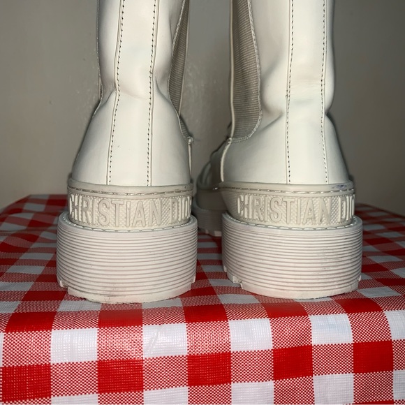 CHRISTIAN DIOR Leather Chelsea Boots Size 7 US / 37 EUR - Picture 7 of 16
